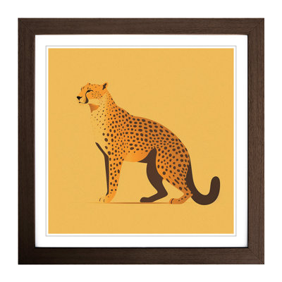 Cheetah Minimalism - Framed Print