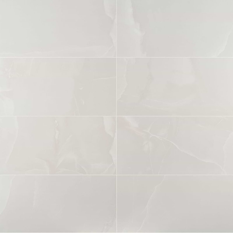 Dreamstone 12X24 Polished Porcelain Tile, Aztec Onyx Bianco Polished