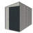 4 ft. W x 10 ft. D Plastic Storage Shed