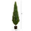 5 pi Arbre topiaire en forme de cône de romarin artificiel résistant aux rayons UV (intérieur / extérieur)-275459736