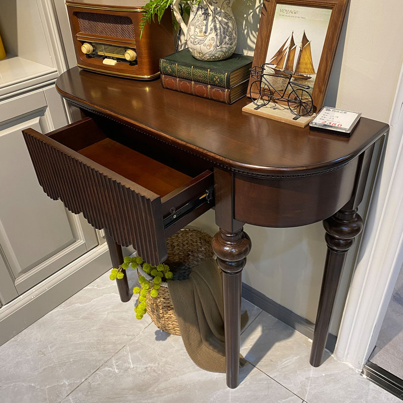 Wooden Console Table Classic Design