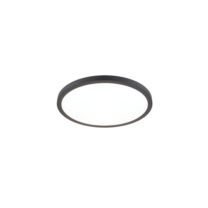 Plafonnier encastré simple à DEL 11 po, 3000k, Noir, H 0,6 po x l 11 po x P 11 po