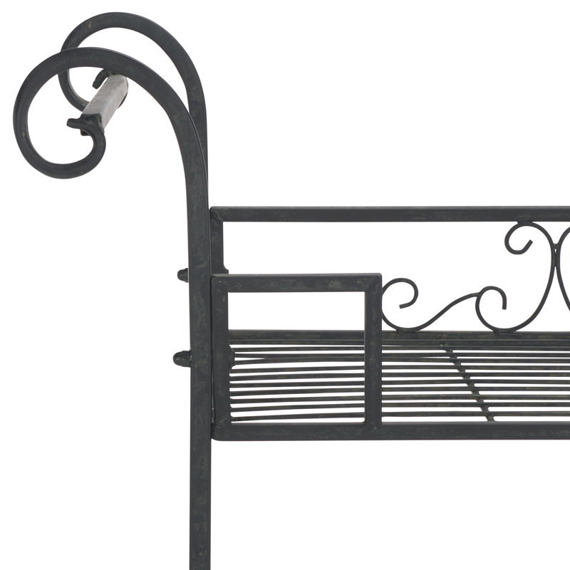Noreen Outdoor 3 Tier Shelf, Black