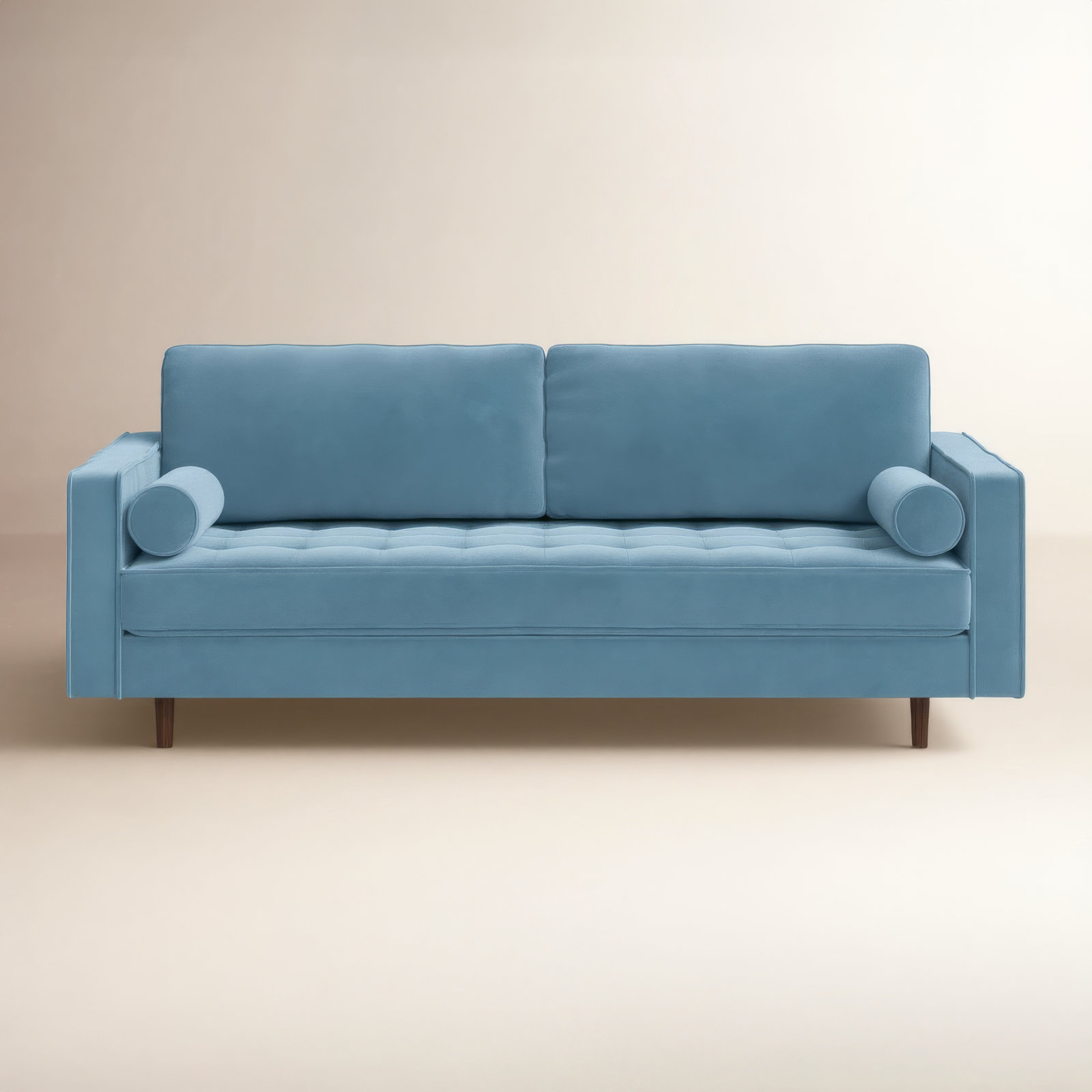Pritchett 83" Velvet Sofa, Copen Blue Velvet