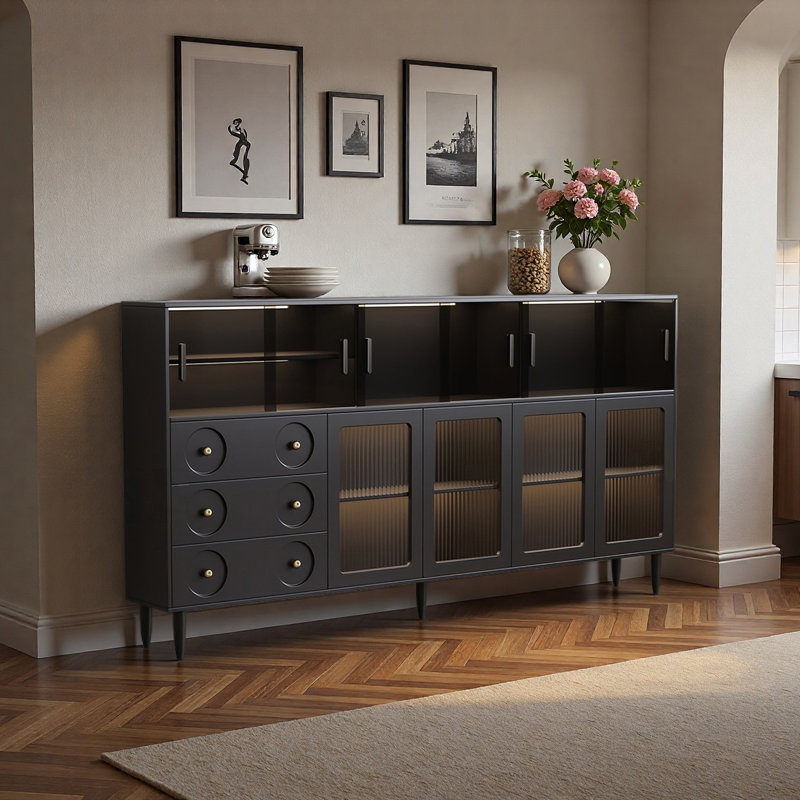 Buffet Mid Mid, H 45,19 po x l 87,87 po x P 11,81 po