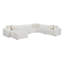 Chaise sans accoudoirs rembourrée Chirata Pearl