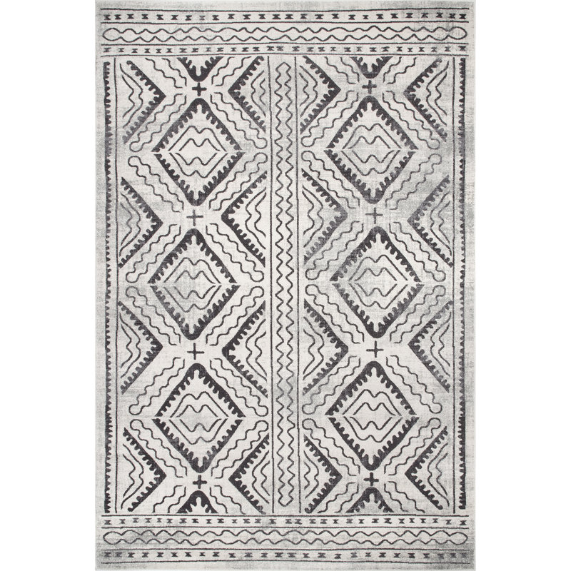 Moroccan Indoor Rug, Rectangle 4' x 6'
