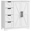 Armoire de salle de bain, armoire de rangement de style maison de campagne avec portes-372057618
