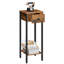 Slim Bedside Side Table with Storage-114295196