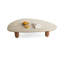 Table basse en pierre claire de forme irrégulière de luxe et de lumière-1526615522