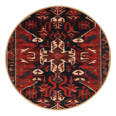 Machine Washable Persian Brown Area Rug