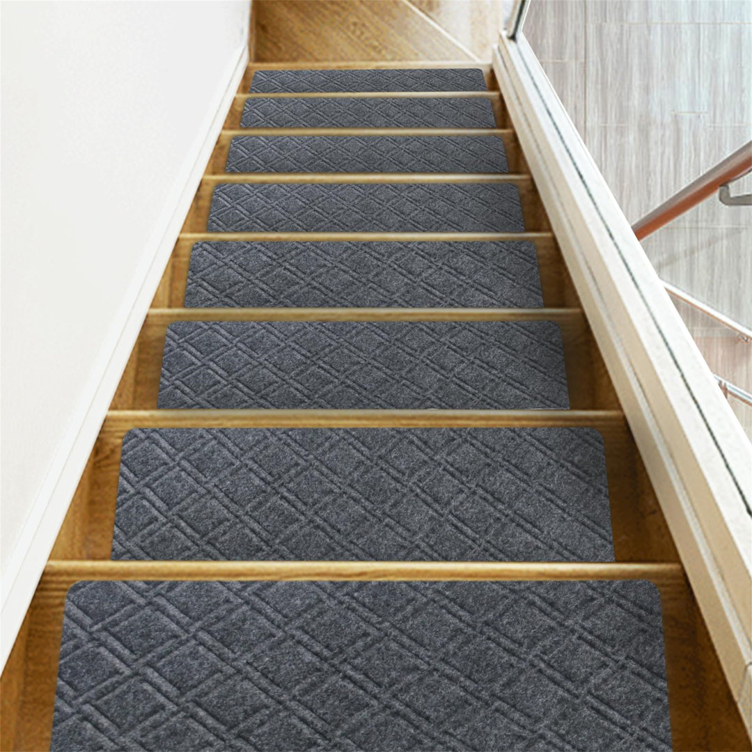 15PCS Anti-Slip Stair Treads, Stairs Runner Carpet Treads For Wooden Steps