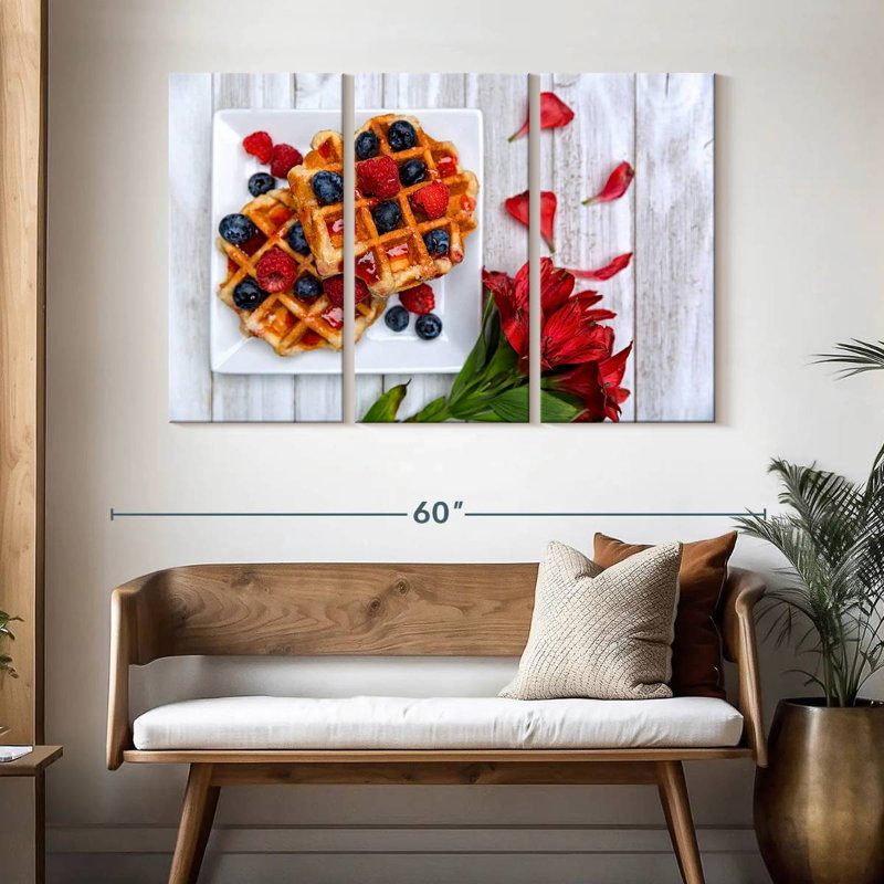Yarlin Berry Waffles, 32" H x 50" W