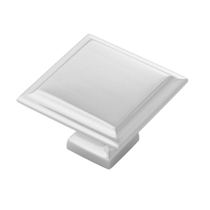 Studio II Square Knob, Polished Nickel