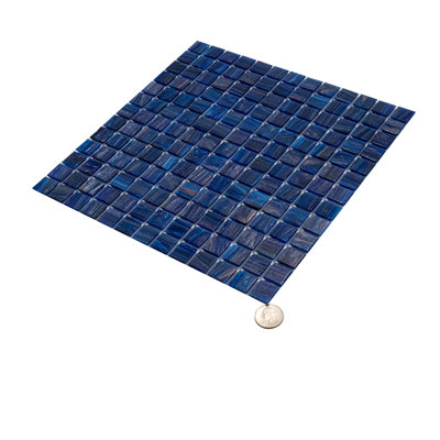 Celestial 0.8" x 0.8" Glass Grid Mosaic Wall & Floor Tile