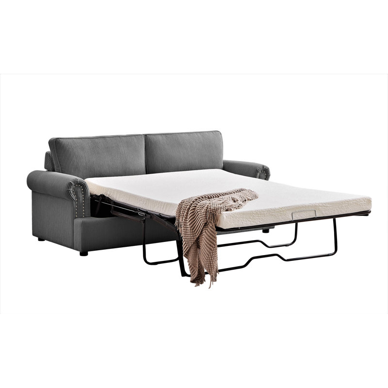 Baldric 76'' Sofa Bed, Gray