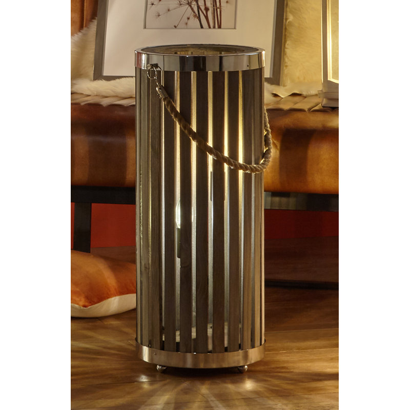 Joshi 62.5cm Grey Wash Novelty Floor Lamp