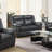 Krista Upholstered Padded Arm Loveseat Grey-2061720491