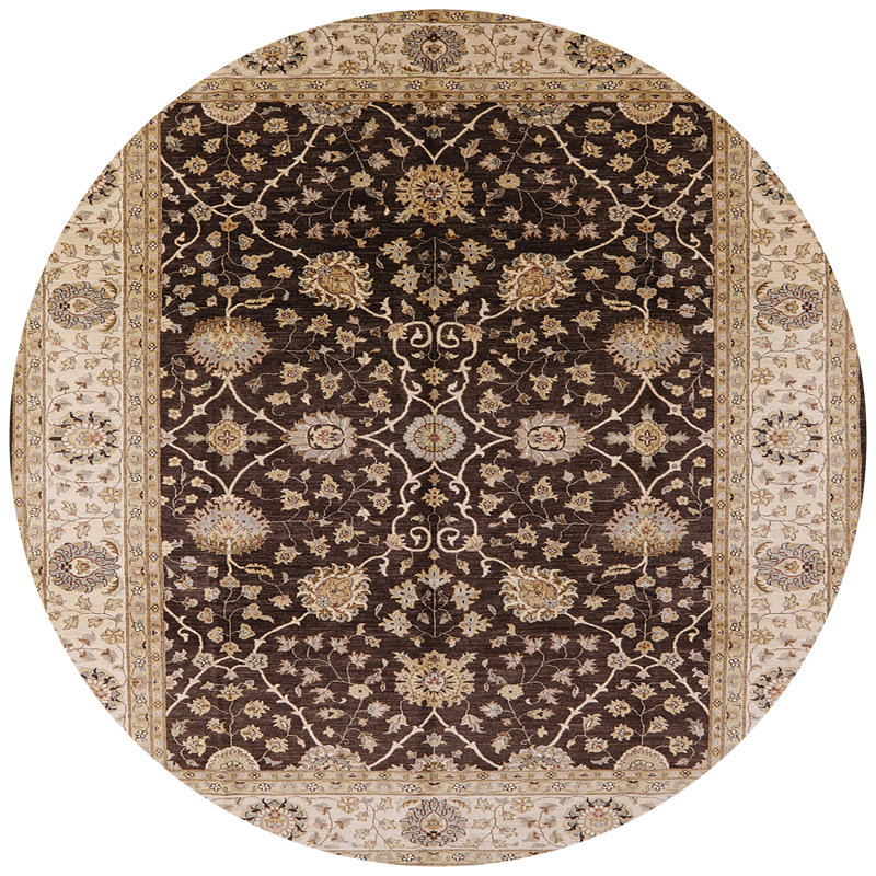 Styr Oriental Indoor Rug, Round 4'