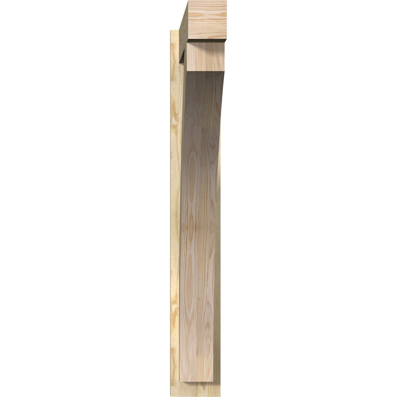Bloc de bois rustique Thorton, Sapin Douglas de 6 po (sciage brut), P 38 po x H 46 po
