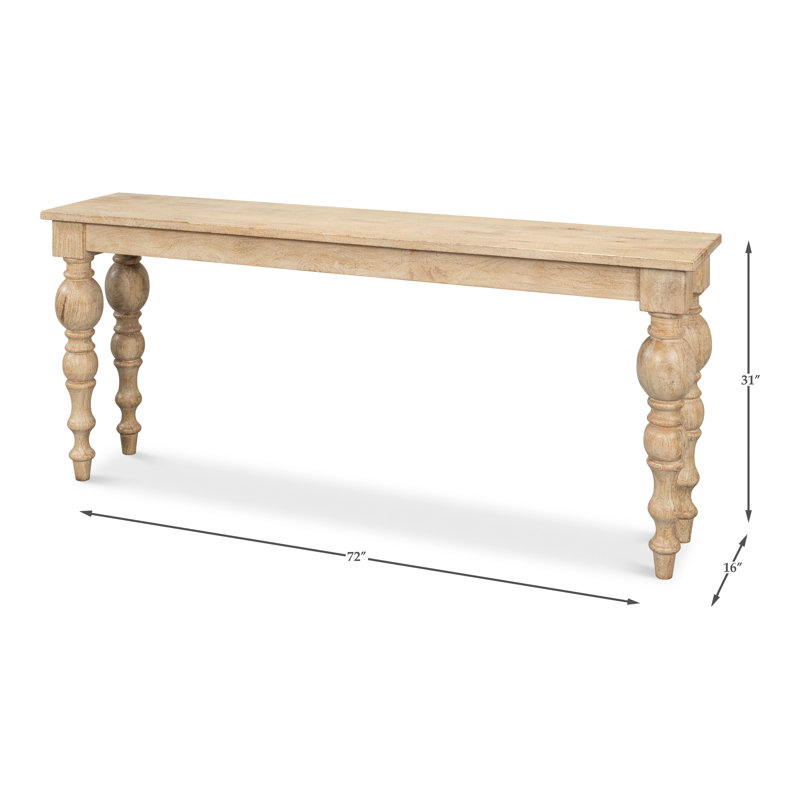 Jocelyn 72'' W Solid Wood Console Table