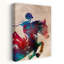 Aquarelle, cheval sautant d'art contemporain-129475728