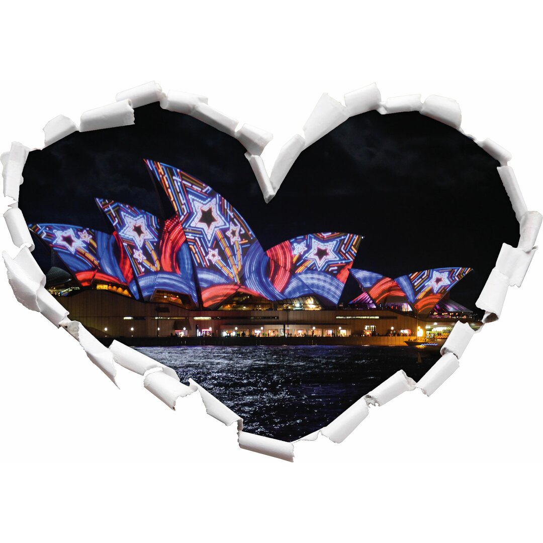 Wandtattoo Sydney Opera House Sternenbeleuchtung