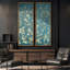 Art mural rétro en forme de fleur d'amandier - ensemble de 2 toiles encadrées 20 x 60 pouces-1788249207