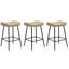 Tabourets de bar rembourrés sans dossier de 26 po-608381912-605070423