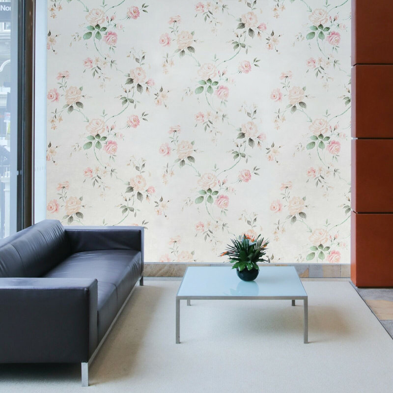 Papier peint à motif floral Cyaire