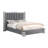 Elvyra Velvet Upholstered Low Profile Platform Bed-808201920-808201927