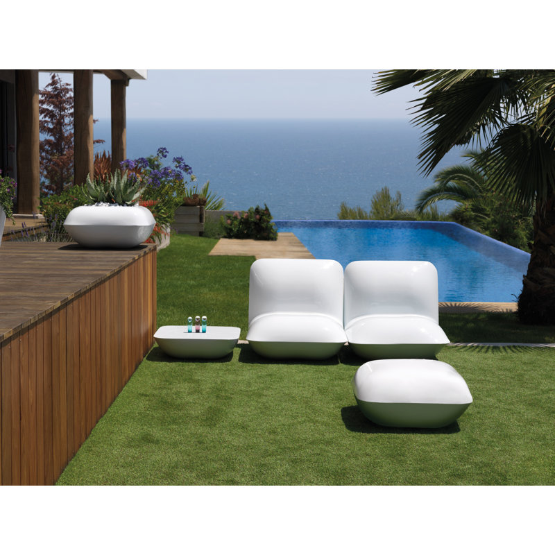 Pillow Battery Outdoor Ottoman