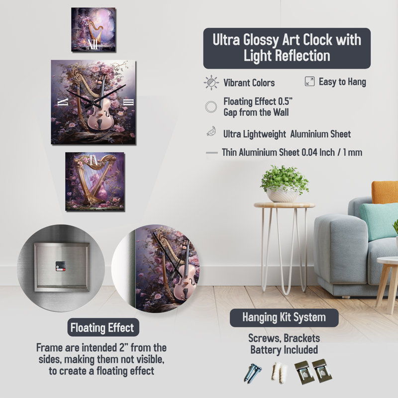 Kaleiah Metal Wall Clock