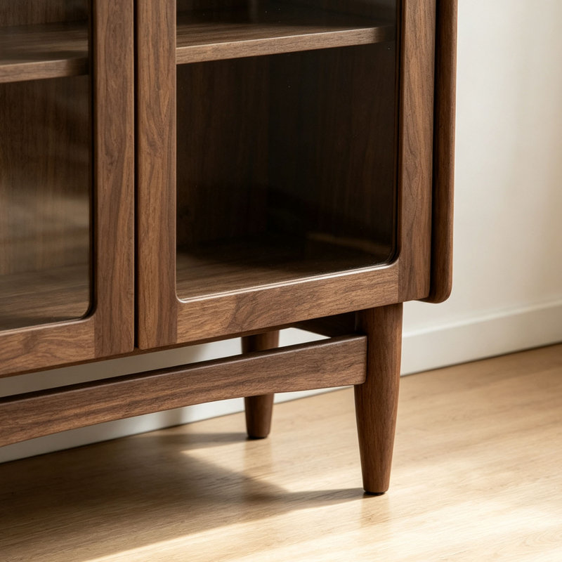 Bibliothèque intérieure simple de style européen, Marron foncé