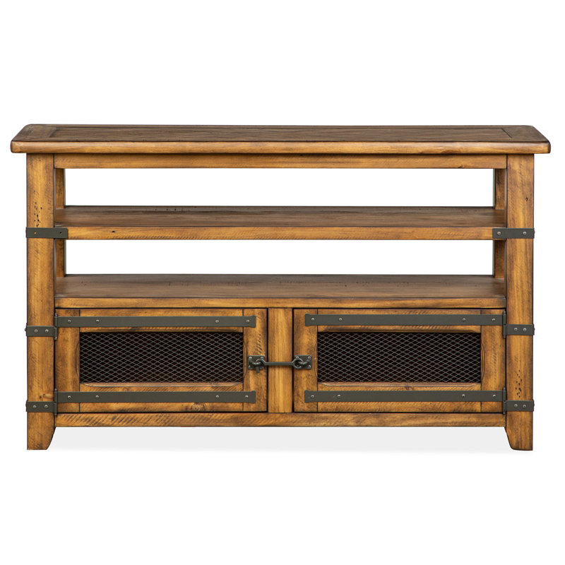Dickerson 50'' Glass Top Console Table