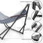 Hamac double Tranquillo Universal avec support inclus pour 2 personnes / support pour hamac pliable Capacité de 600 lb - Inhouse, extérieur, camping, gris-1620018198-1649363530