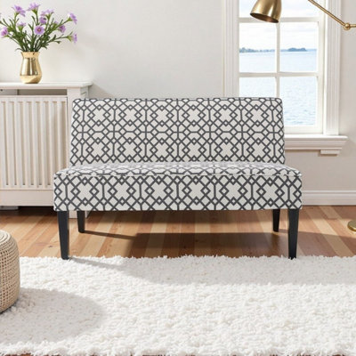Classic Linen Upholstered Accent Loveseat Chair – Timeless Elegance & Comfort
