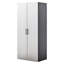 Armoire de rangement murale de style contemporain, 32,14 po Large, 80,63 po de hauteur, 21,98 po de profondeur, gris métallique, tiroirs, résistants à l'eau et à la chaleur, reliure à bord plus épais 2 fois, tableau de qualité E0, disposition des tablettes,