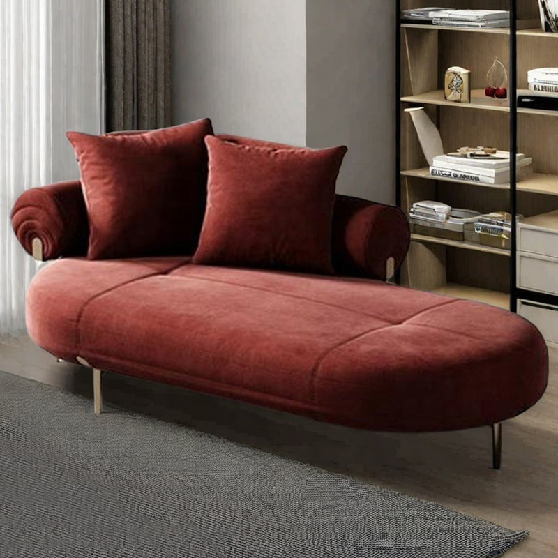 Fauteuil inclinable simple en éponge moderne de style flanelle, Orienté à gauche (vu de face)