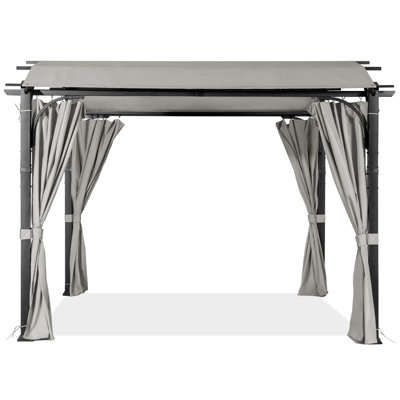 11 Ft. W x 11 Ft. D Aluminum Pergola With Canopy