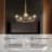 Lougene 5 - Light Ring Modern Chandelier With Globles