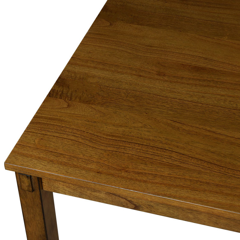 Deshana 6 - Person Four Leg Dining Set, Brown