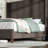 Crofford Upholstered Wingback Queen Size Platform Bed,Brown-1799431279-1799431278