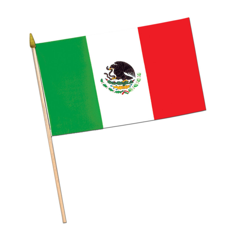 Drapeau mexicain, H 11 po x l 18 po