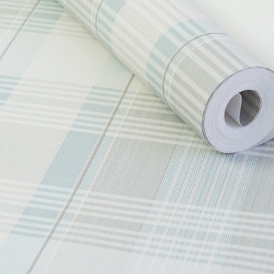 Classic Plaid Wallpaper Roll Non-woven