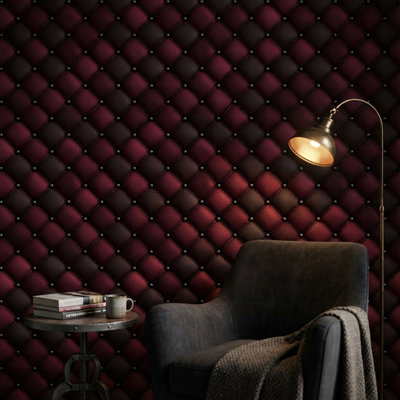 Décoration murale matelassée géométrique luxueuse amovible
