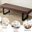 Banc de salle à manger 59 po, bancs de table de cuisine d'intérieur de ferme, banc de lit
