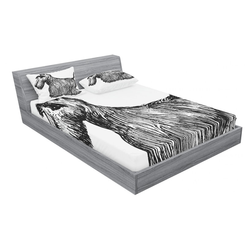 Microfiber Sheet Set, Queen Sheet Set with Fitted Sheet