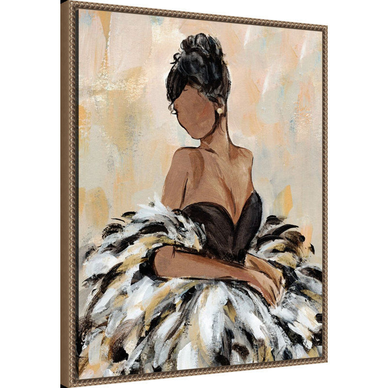 «Ball Gown Frills III» par Annie Warren, reproduction d'art sur toile encadrée, H 28 po x l 23 po