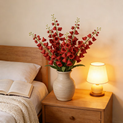 5 pièces de fleurs artificielles, 36 po de fleurs artificielles en soie avec des tiges pour la fête de mariage, décoration de jardin, décoration intérieure